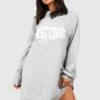 Petite - Robe Sweat Oversize à Slogan West Coast -BOOHO Kleidung Magasin gzz50745 grey20marl xl