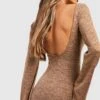 Robe Longue Dos Nu -BOOHO Kleidung Magasin gzz50767 stone xl