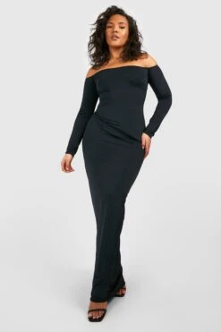 Grande Taille - Robe Longue Premium -BOOHO Kleidung Magasin gzz50929 black xl 2