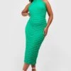 Grande Taille - Robe Longue Dos Nu Texturée -BOOHO Kleidung Magasin gzz51020 bright20green xl
