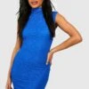 BOOHOO Robe Texturée Sans Manches à Col Montant -BOOHO Kleidung Magasin gzz51159 cobalt xl