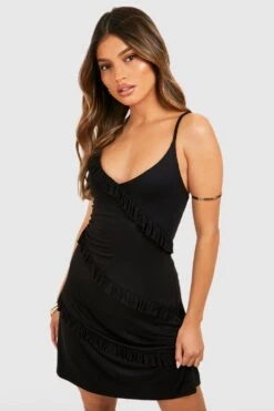 Robe D'été à Volants 8 Robe D'été à Volants -BOOHO Kleidung Magasin gzz51210 black xl 2