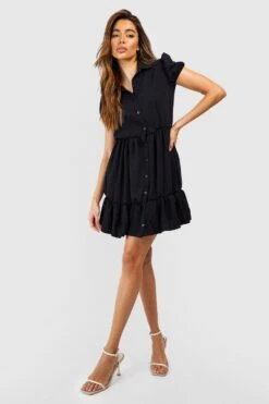 Robe Chemise à Manches Courtes -BOOHO Kleidung Magasin gzz51322 black xl 2