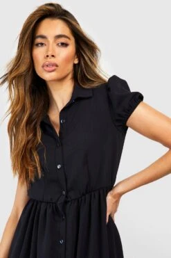 Robe Chemise à Manches Courtes -BOOHO Kleidung Magasin gzz51322 black xl 3