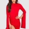 BOOHOO Tall - Robe Cape Fendue -BOOHO Kleidung Magasin gzz51779 red xl