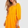 Robe D'été Patineuse à Manches Tombantes -BOOHO Kleidung Magasin gzz51803 orange xl
