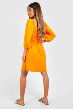 Robe D'été Patineuse à Manches Tombantes -BOOHO Kleidung Magasin gzz51803 orange xl 1