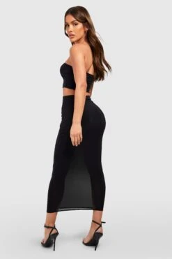 Robe Portefeuille Soyeuse à Anneau 7 Robe Portefeuille Soyeuse à Anneau -BOOHO Kleidung Magasin gzz51827 black xl 1