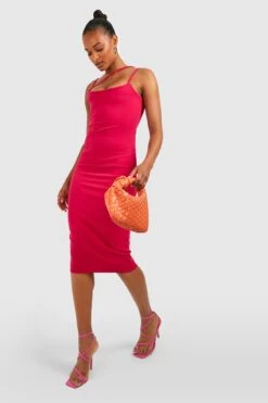 Tall - Robe Moulante Nouée -BOOHO Kleidung Magasin gzz51898 hot20pink xl 2