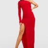 Tall - Robe Asymétrique Froncée 1 Tall - Robe Asymétrique Froncée -BOOHO Kleidung Magasin gzz51899 red xl