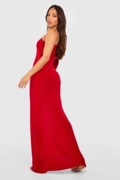 Tall - Robe Asymétrique Froncée -BOOHO Kleidung Magasin gzz51899 red xl 1