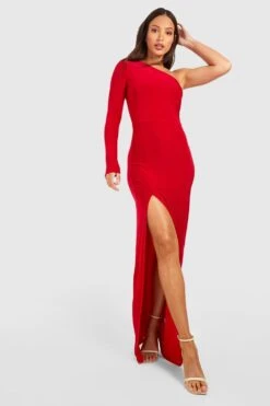 Tall - Robe Asymétrique Froncée -BOOHO Kleidung Magasin gzz51899 red xl 2