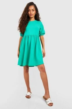 Robe Babydoll à Manches Bouffantes -BOOHO Kleidung Magasin gzz52211 bright20green xl 2