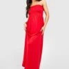 Maternité - Robe Longue Bandeau Froncée -BOOHO Kleidung Magasin gzz52239 red xl