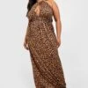 Grande Taille - Robe Léopard Dos Nu En Jersey -BOOHO Kleidung Magasin gzz52247 leopard xl
