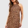 BOOHOO Robe Dos Nu à Imprimé Léopard -BOOHO Kleidung Magasin gzz52358 leopard xl