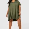 Grande Taille - Robe En Jersey à Poche 2 Grande Taille - Robe En Jersey à Poche -BOOHO Kleidung Magasin gzz52661 khaki xl
