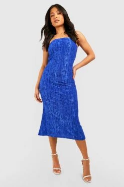 Petite - Robe Texturée Drapée Soyeuse