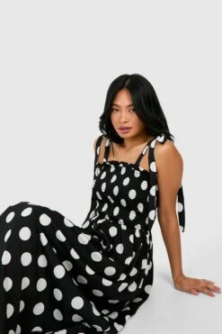 Petite - Robe Longue Froncée -BOOHO Kleidung Magasin gzz52961 black xl 2