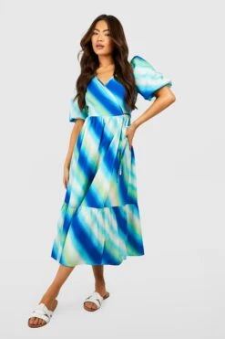 Robe Longue Imprimée -BOOHO Kleidung Magasin gzz53060 blue xl 2