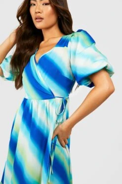 Robe Longue Imprimée -BOOHO Kleidung Magasin gzz53060 blue xl 3