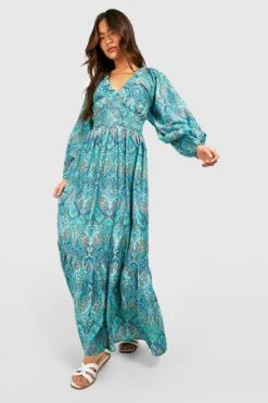 Robe Longue Motif Cachemire