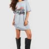 Robe T-shirt Oversize à Imprimé Moto -BOOHO Kleidung Magasin gzz53221 grey xl