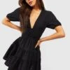 Robe Babydoll à Volants -BOOHO Kleidung Magasin gzz53344 black xl