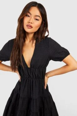 Robe Babydoll à Volants -BOOHO Kleidung Magasin gzz53344 black xl 3