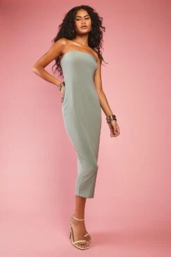 Robe Bandeau Soyeuse Nouée