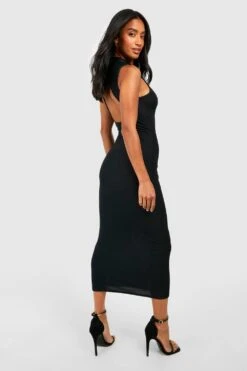 Petite - Robe Courte Douce à Col Montant -BOOHO Kleidung Magasin gzz53568 black xl 2