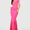 Tall - Robe Longue Fendue à épaules Dénudées -BOOHO Kleidung Magasin gzz53588 hot20pink xl