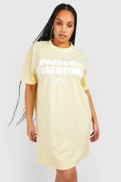 Grande Taille - Robe T-shirt à Slogan