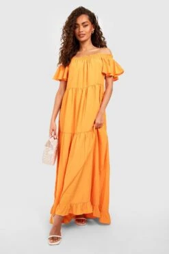 Robe Longue à Volants -BOOHO Kleidung Magasin gzz53659 orange xl 2