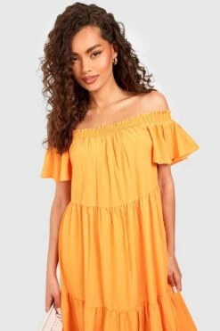 Robe Longue à Volants -BOOHO Kleidung Magasin gzz53659 orange xl 3
