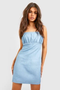 Robe Froncée Nouée 8 Robe Froncée Nouée -BOOHO Kleidung Magasin gzz53810 light20blue xl 2