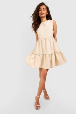 Robe à Volants étagés -BOOHO Kleidung Magasin gzz54122 stone xl 2