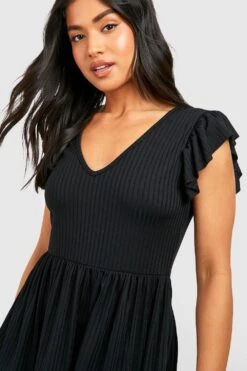 Petite - Robe Babydoll à Volants -BOOHO Kleidung Magasin gzz54200 black xl 3