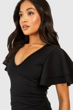 Petite - Robe Mi-longue à Volants 9 Petite - Robe Mi-longue à Volants -BOOHO Kleidung Magasin gzz54204 black xl 3