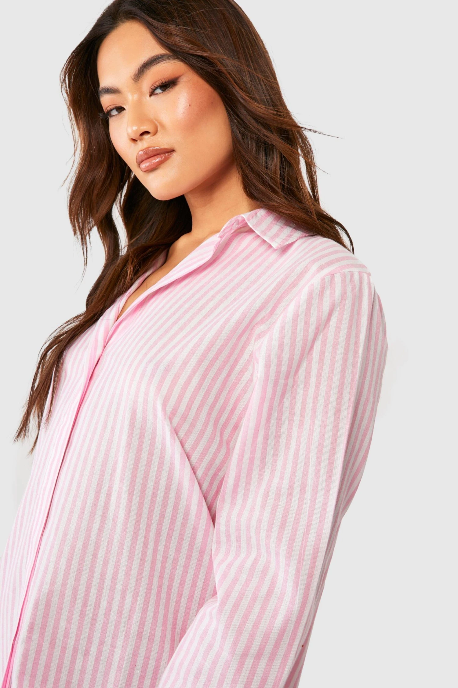 Robe Chemise Rayée En Coton 6 Robe Chemise Rayée En Coton – Image 4