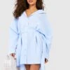 Robe Chemise Oversize à Rayures -BOOHO Kleidung Magasin gzz54436 blue xl