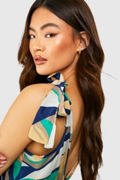 Robe Longue à Imprimé Abstrait 9 Robe Longue à Imprimé Abstrait -BOOHO Kleidung Magasin gzz54766 multi xl 3