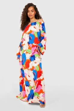 Robe Longue Fleurie -BOOHO Kleidung Magasin gzz54773 blue xl 2