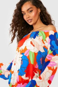 Robe Longue Fleurie -BOOHO Kleidung Magasin gzz54773 blue xl 3