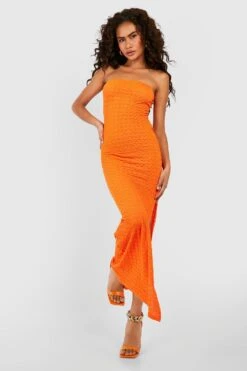 Robe Bandeau Texturée 8 Robe Bandeau Texturée -BOOHO Kleidung Magasin gzz55110 orange xl 2