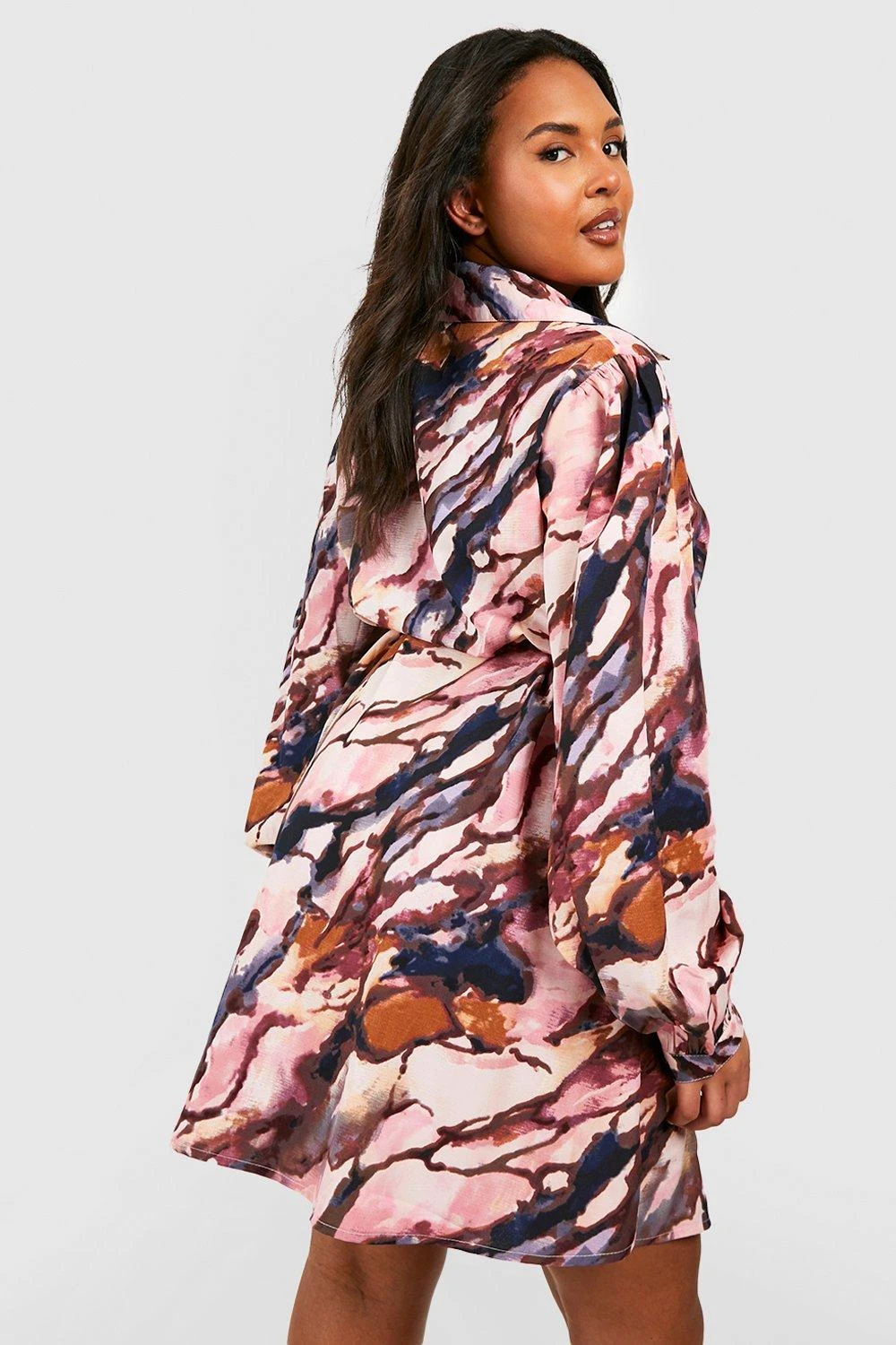 Grande Taille - Robe Chemise Imprimée 4 Grande Taille - Robe Chemise Imprimée – Image 2