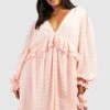 Grande Taille - Robe à Volants -BOOHO Kleidung Magasin gzz55141 blush xl