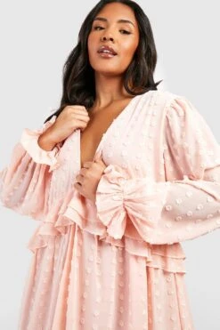Grande Taille - Robe à Volants 9 Grande Taille - Robe à Volants -BOOHO Kleidung Magasin gzz55141 blush xl 3