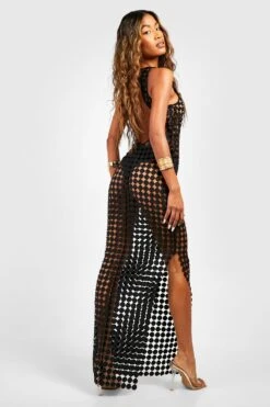 Robe Longue En Crochet -BOOHO Kleidung Magasin gzz55185 black xl 2