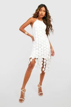 Robe Courte En Crochet 8 Robe Courte En Crochet -BOOHO Kleidung Magasin gzz55192 white xl 2